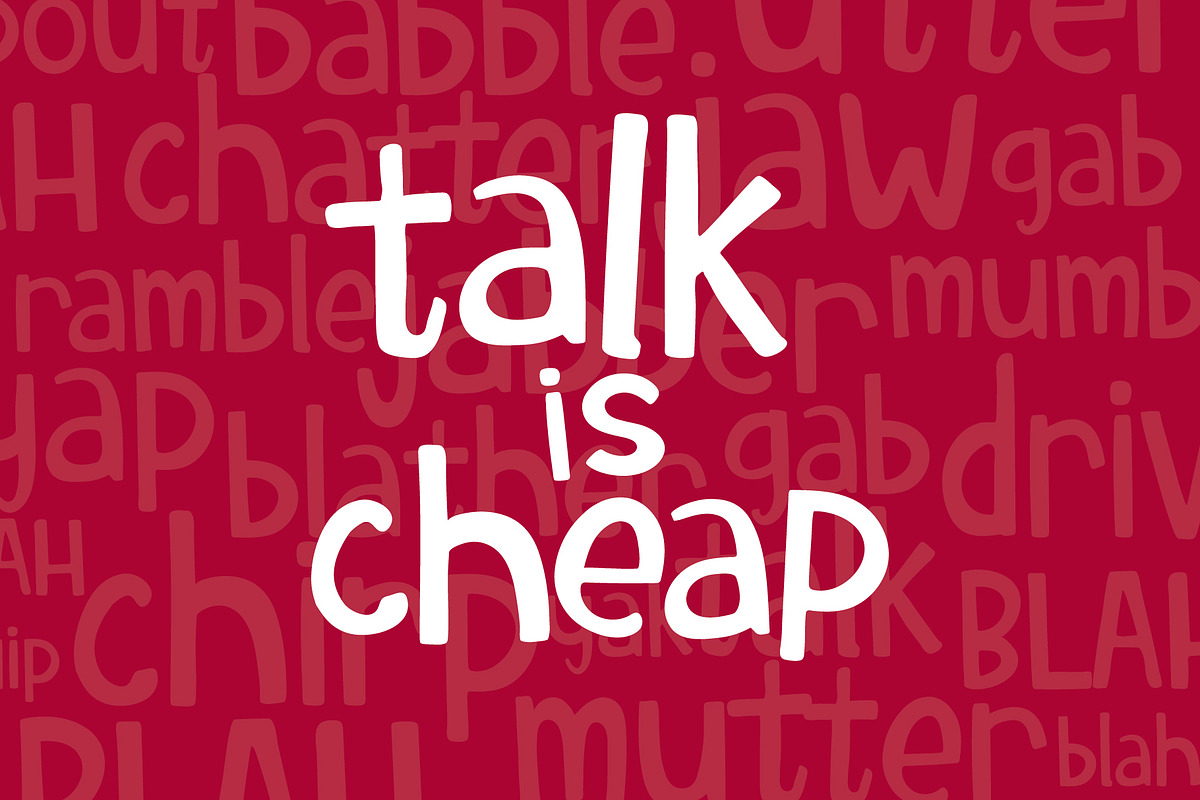 Blather | Handwritten Display Font, a Sans Serif Font by StudioWorks (Photo 2 of 7)
