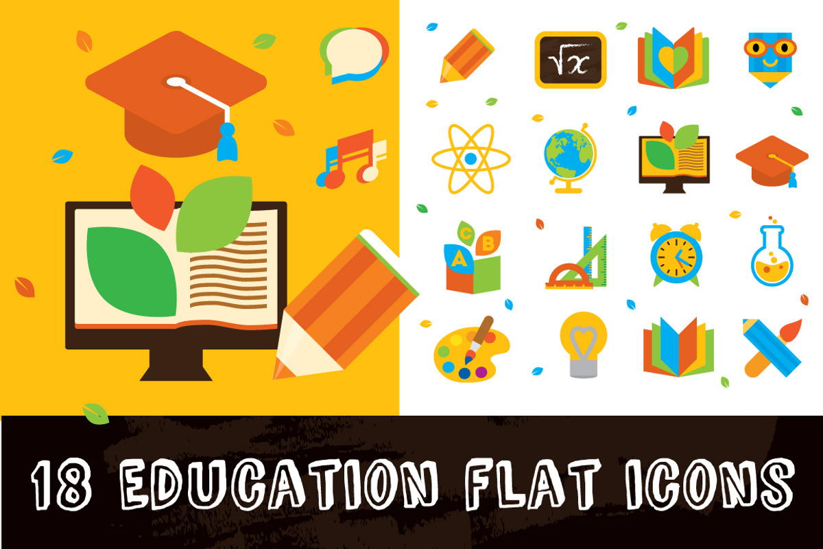 18 Education icons, an Icon by Olyzel (Photo 1 of 4)
