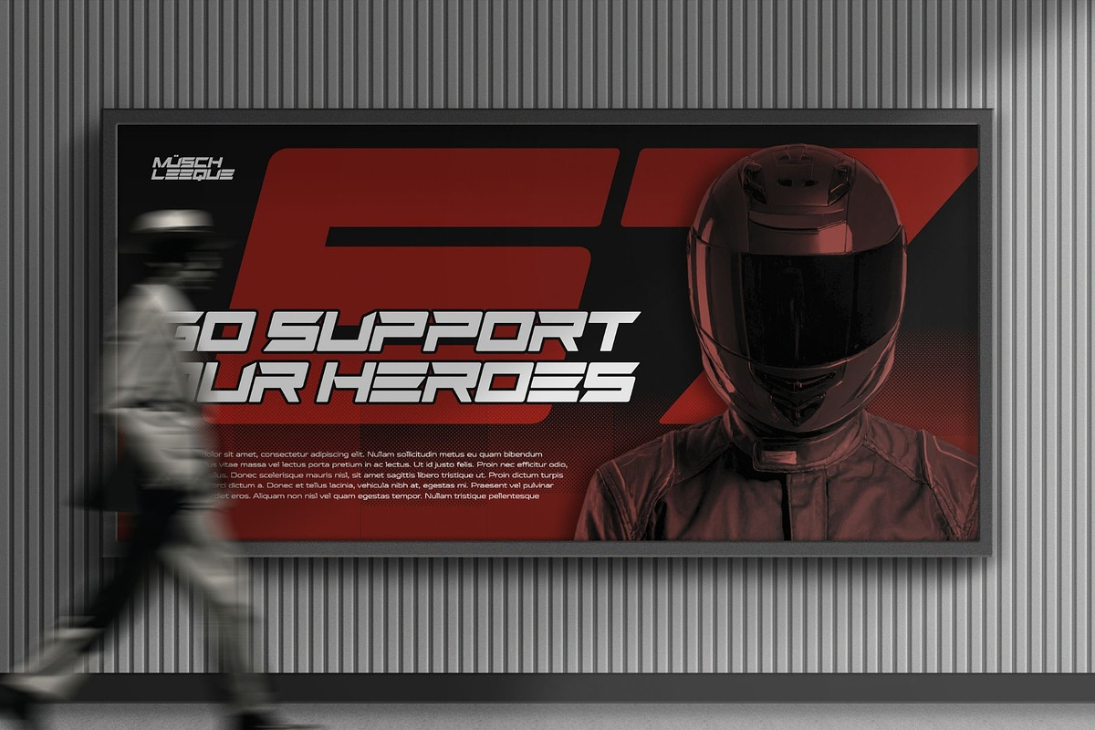 Musch Sports - Branding Logo Font, a Sans Serif Font by Nirmana Visual (Photo 14 of 15)