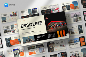 Oil & Gas Keynote Template, a Presentation Template by fluffstudio