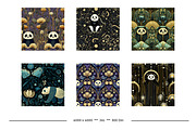 Panda Bear Retro Art Style Patterns, a Pattern Graphic by karenfoleyphoto (Thumbnail 2 of 10)