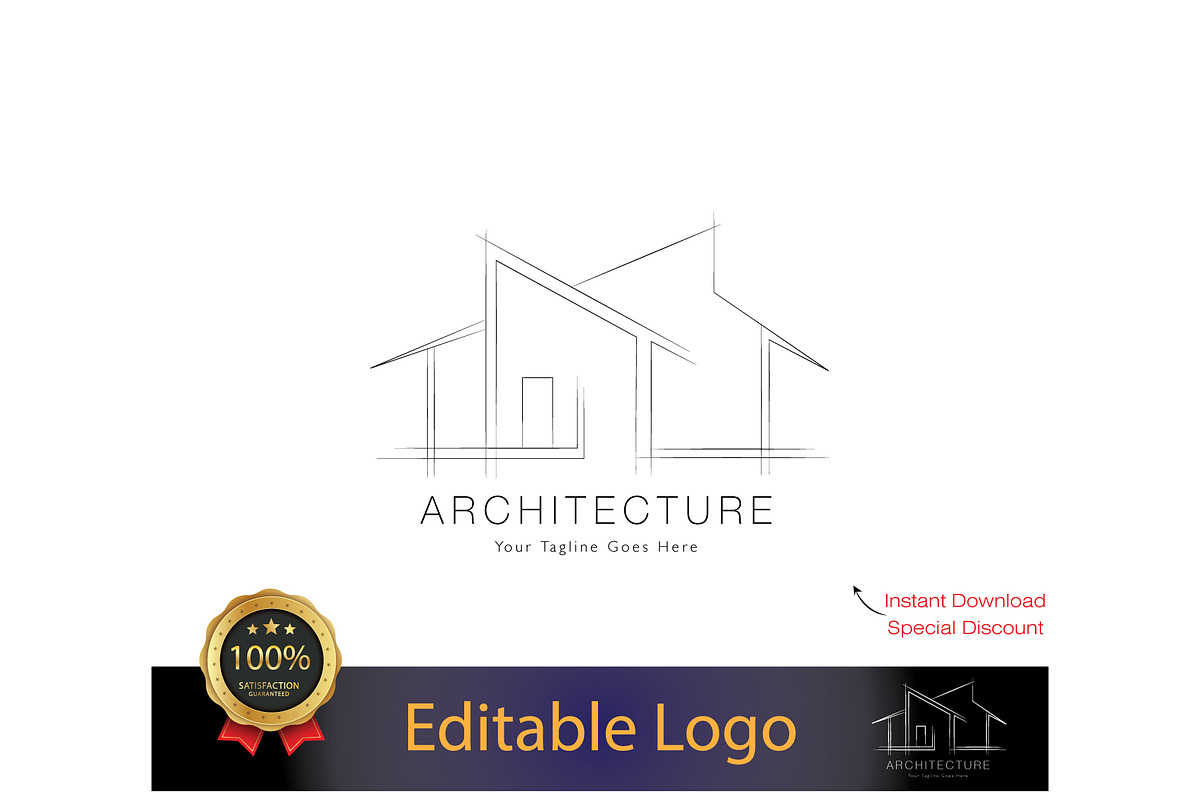 Custom Architect Logo Design, a Branding & Logo Template by YUDesignStore (Photo 1 of 6)