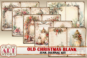 Vintage Old Christmas Blank