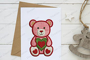 Faux Yarn Crochet Valentines Teddy, an Illustration by Dream Creation (Thumbnail 5 of 5)