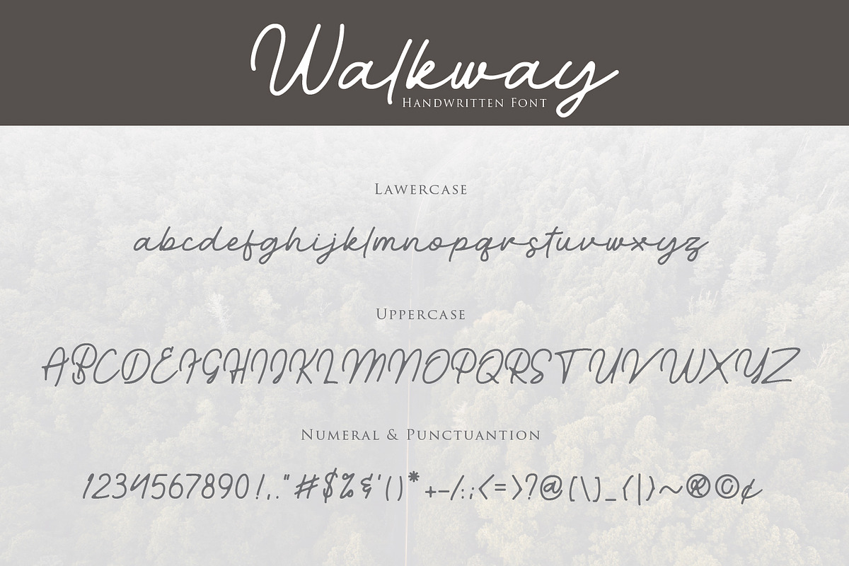 Walkway Font + Bonus Vector, a Script Font by sabrcreative (Photo 9 of 11)