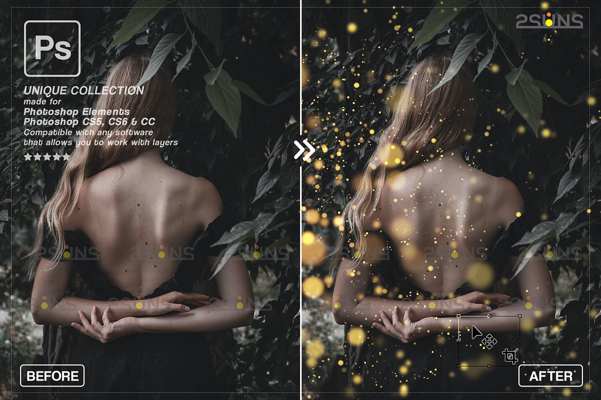 Gold bokeh overlay Photo overlays, an Object Graphic by 2SUNS (Photo 8 of 10)