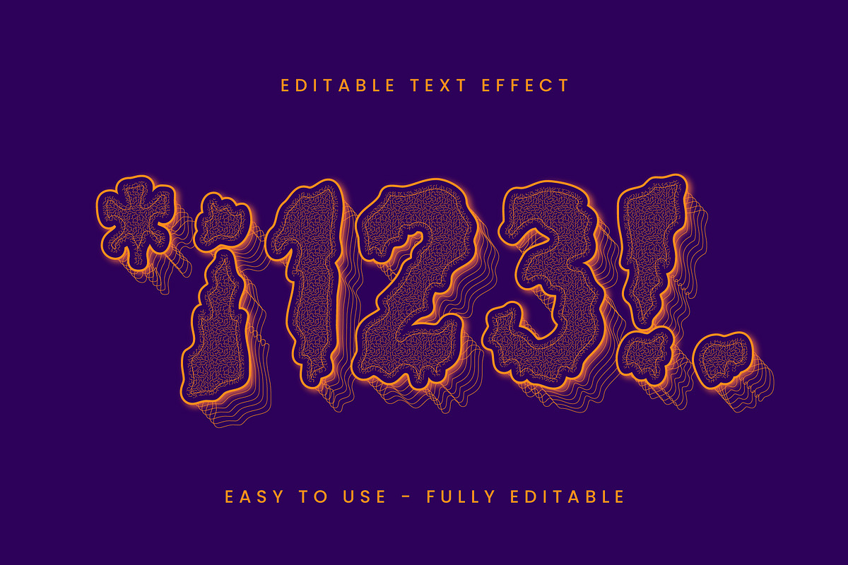 Spooky Neon Layered Text Effect preview 2
