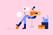 Digital Work Scenes, a Work Illustration by Léo Alexandre (Thumbnail 2 of 8)