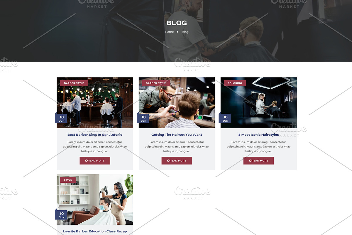 Barber, Hair Salon & Tattoo Shop, a WordPress Template by HasnainDEV (Photo 5 of 6)