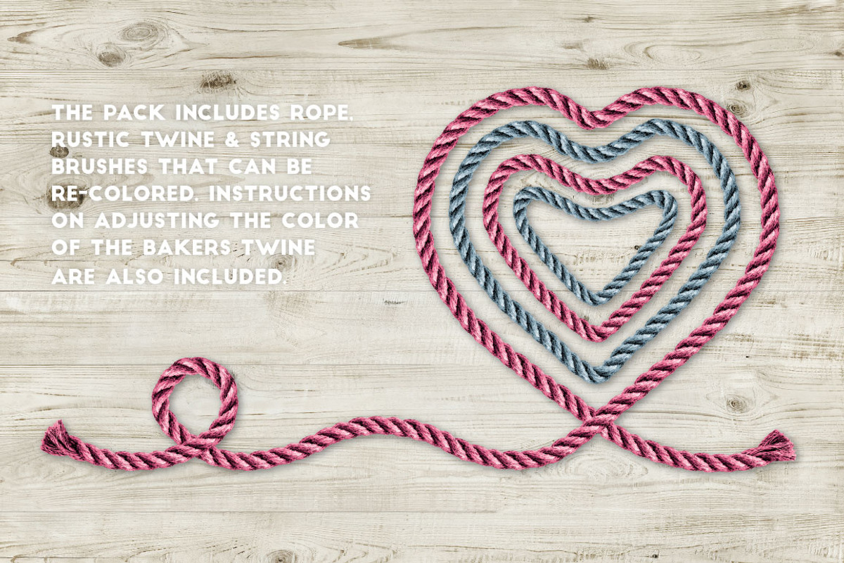 Real Rope - Illustrator Brushes preview 5