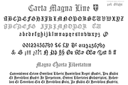 Carta Magna, gothic fonts, a Blackletter Font by deFharo (Thumbnail 5 of 6)