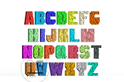 DIY Polygonal letters template, a Templates & Theme by PolyFish (Thumbnail 1 of 5)
