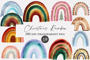 Christmas Rainbow Brushstrokes Clipa, an Illustration by Designworld (Thumbnail 1 of 5)