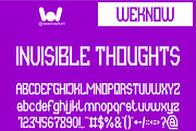 Invisible Thoughts font, a Font by weknow (Thumbnail 1 of 8)