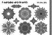 6 mandalas and 5 elements, an Illustration by coconut_forest (Thumbnail 1 of 3)