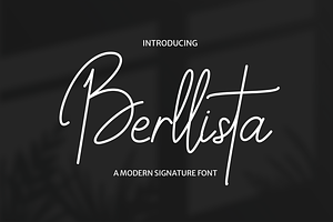 Modern Signature Font