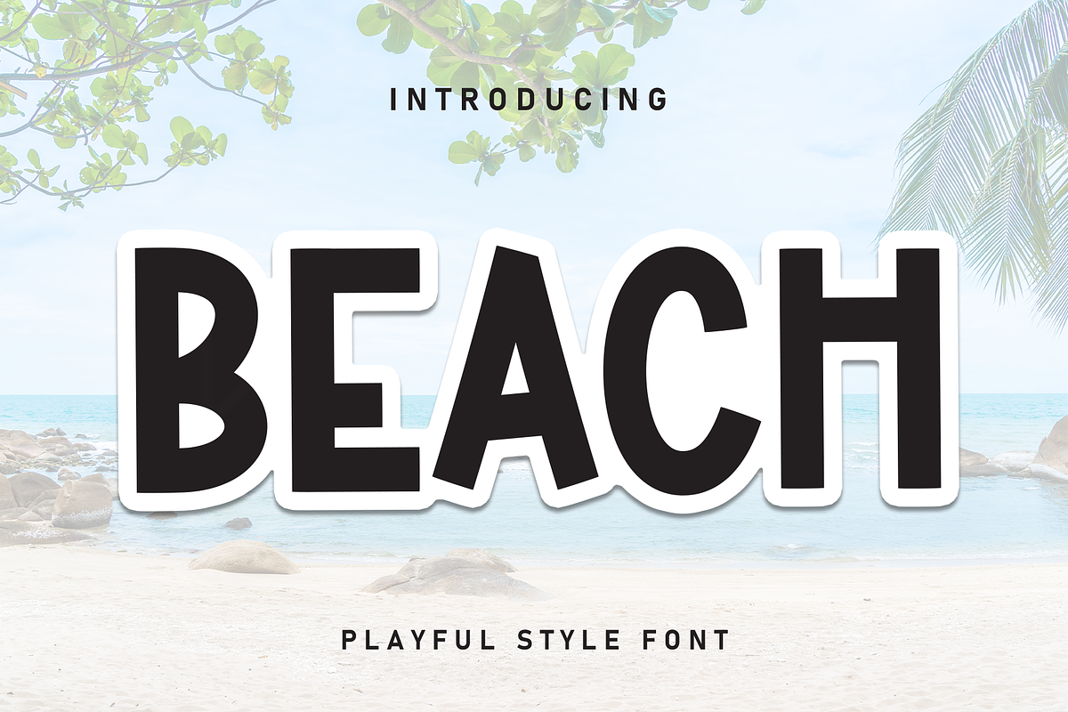 Beach | Script Font, a Script Font by Scratchones (Photo 1 of 8)