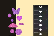 Glitter Brush Procreate Stamp, a Brush Add-On by CraftingOnSunday (Thumbnail 6 of 7)