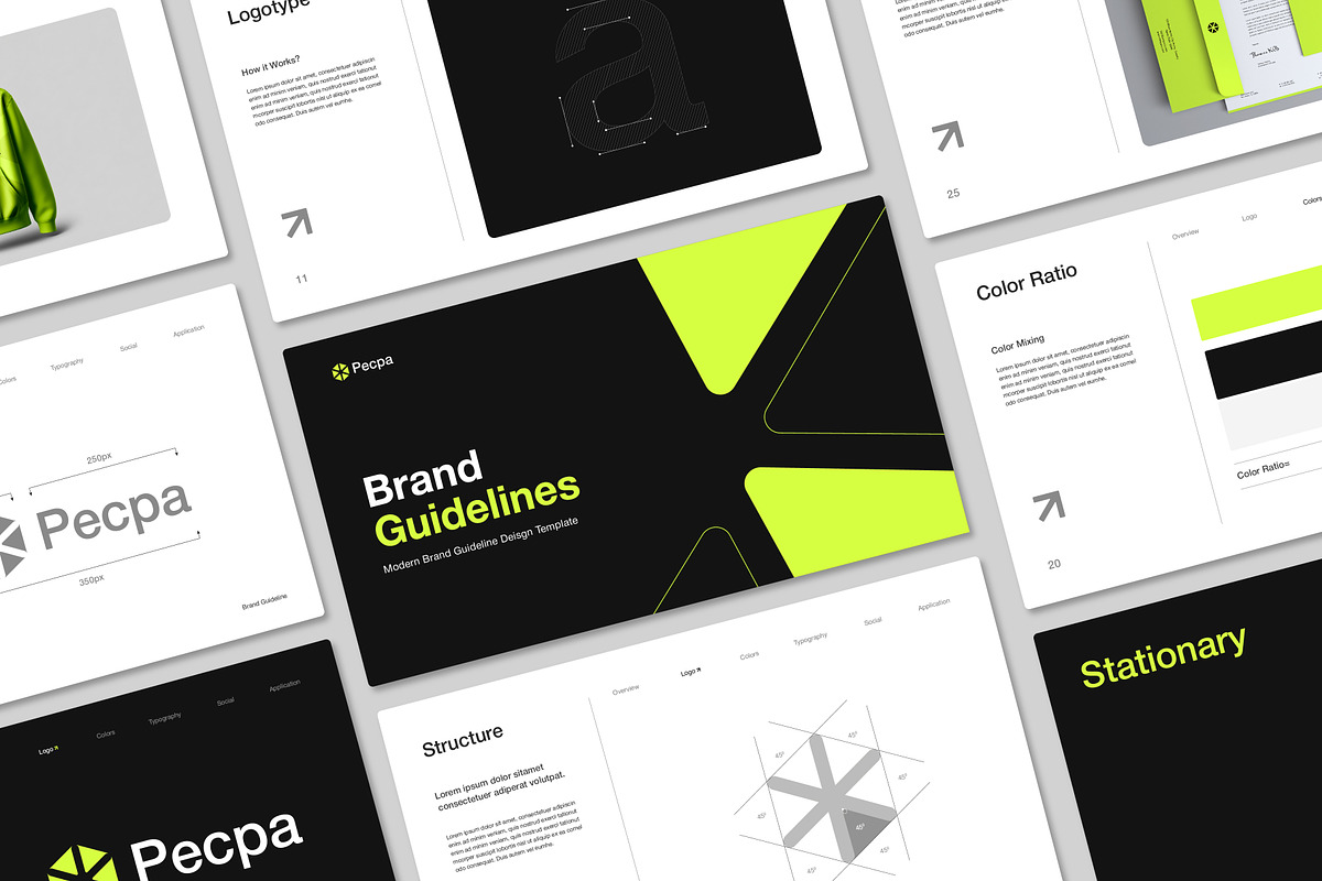Modern Brand Guidelines Presentation, a Branding & Logo Template by Templeste (Photo 2 of 6)