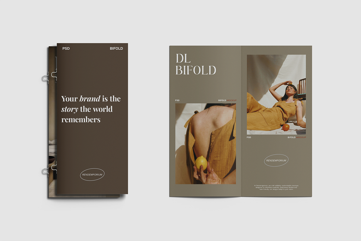 DL Bifold Mockup, a Brochure Template by Rendemporium (Photo 2 of 5)