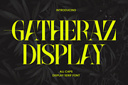 Gatheraz – Display Serif, a Serif Font by Randi Irvan | Rvandtype (Thumbnail 1 of 12)