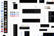 Design System Pro Atomic1.0Dark Mode, an UI Kit Template by Lumina_ui_ux202 (Thumbnail 1 of 8)