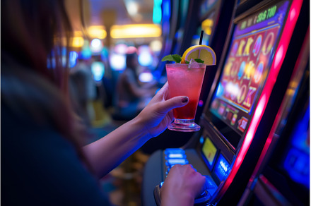 player drinking a cocktail while, a Food & Drink Photo by Sergey Kotenev