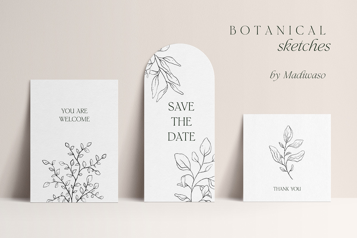 Minimalist floral botanical line art, a Decorative Illustration by Madiwaso (Photo 3 of 9)