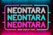 Neontara Neon Display Font, a Font by PutraCetol Studio (Thumbnail 1 of 6)