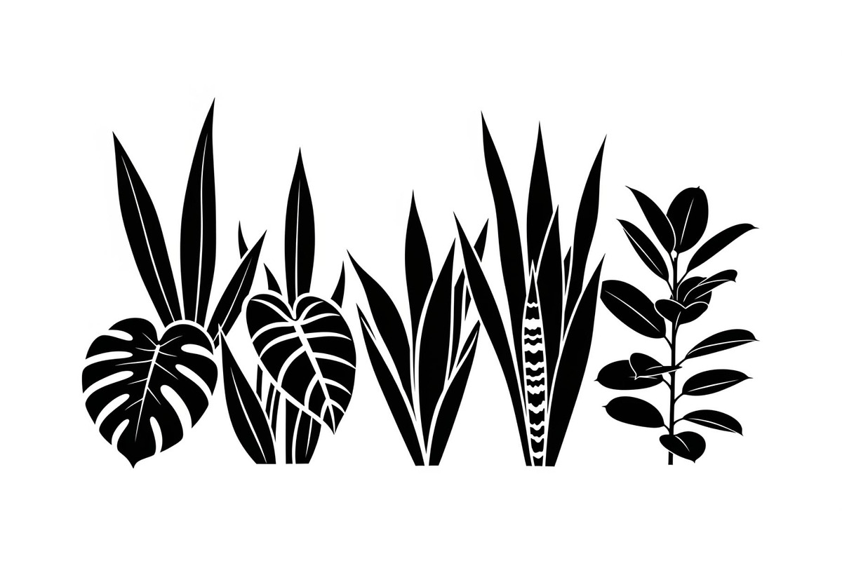 Minimal Botanical Leaf Silhouette Bu, an Illustration by Creativeshirt (Photo 48 of 51)