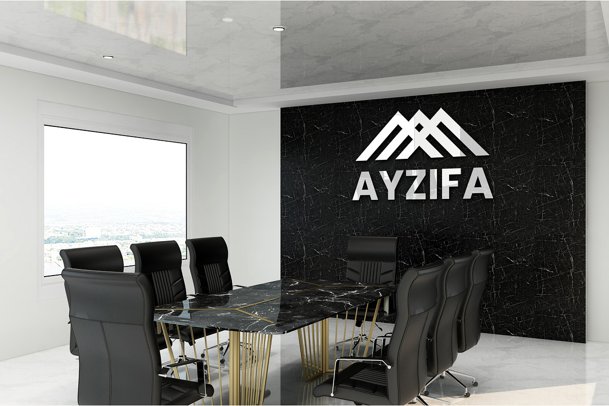 PSD Office Meeting Room Wall Mockup, a Product Mockup by Ayy (Photo 13 of 15)
