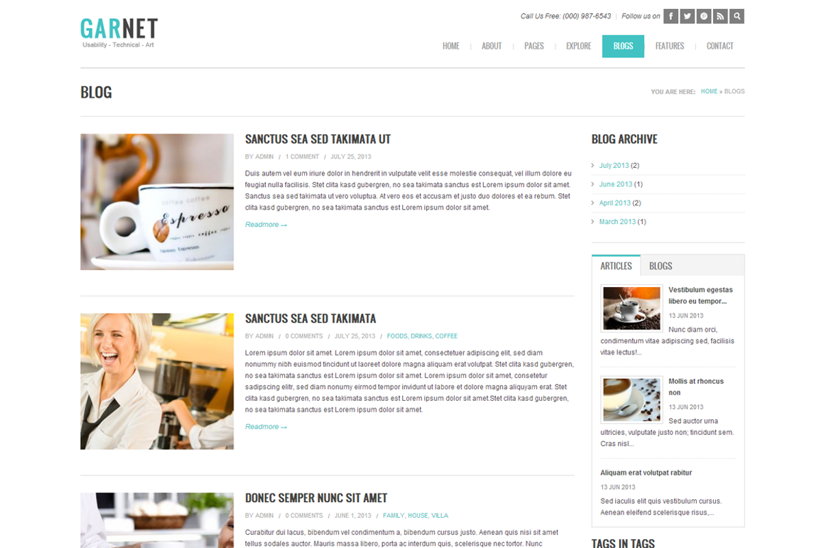 Garnet, a Websites & App Template by WeebPal Corp (Photo 3 of 5)