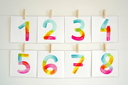 Birthday Rainbow Numbers, a Decorative Illustration by swiejko (Thumbnail 2 of 4)
