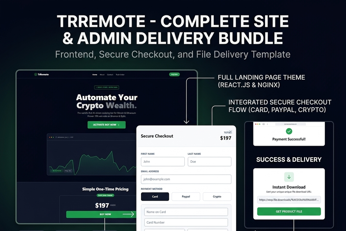 Automated Digital Selling Store, a React Template by graphicforest (Photo 4 of 12)