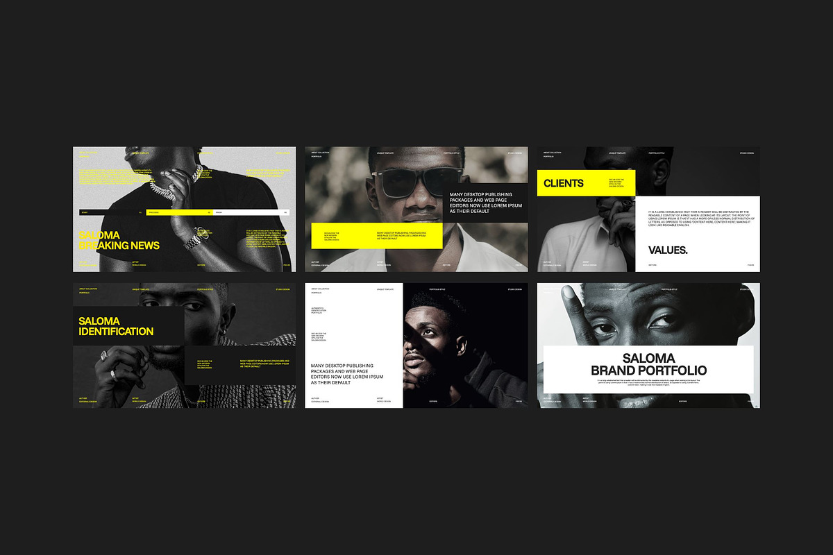 SALOMA - Brand Portfolio Template, a Presentation Template by Creatorism (Photo 6 of 9)