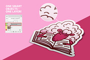 Stickers Mock-Up, a Packaging Mockup by Popova_Irina (Thumbnail 3 of 4)
