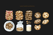 Watercolor cookies clipart, a Food Illustration by AquarelleSpace (Thumbnail 3 of 4)