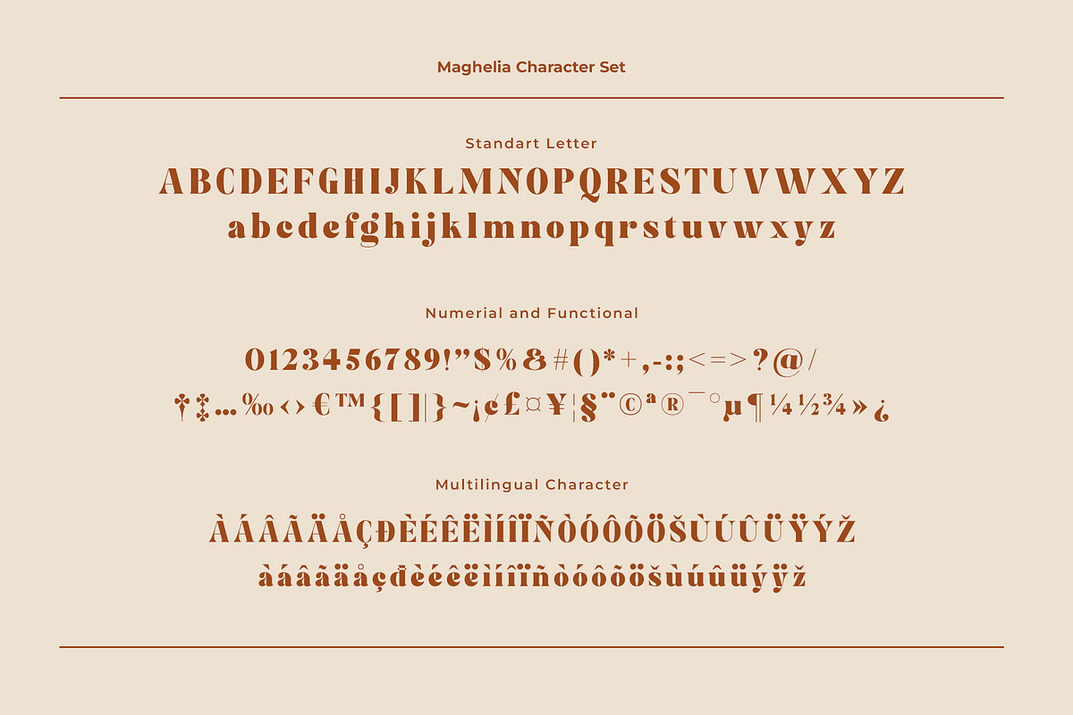 Maghelia Modern Serif Font, a Serif Font by RantautypeStudio (Photo 15 of 15)