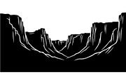 Cliff Landscape Silhouette, an Object Graphic by Creativeshirt (Thumbnail 19 of 20)