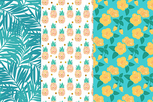 Summer Digital Paper Patterns