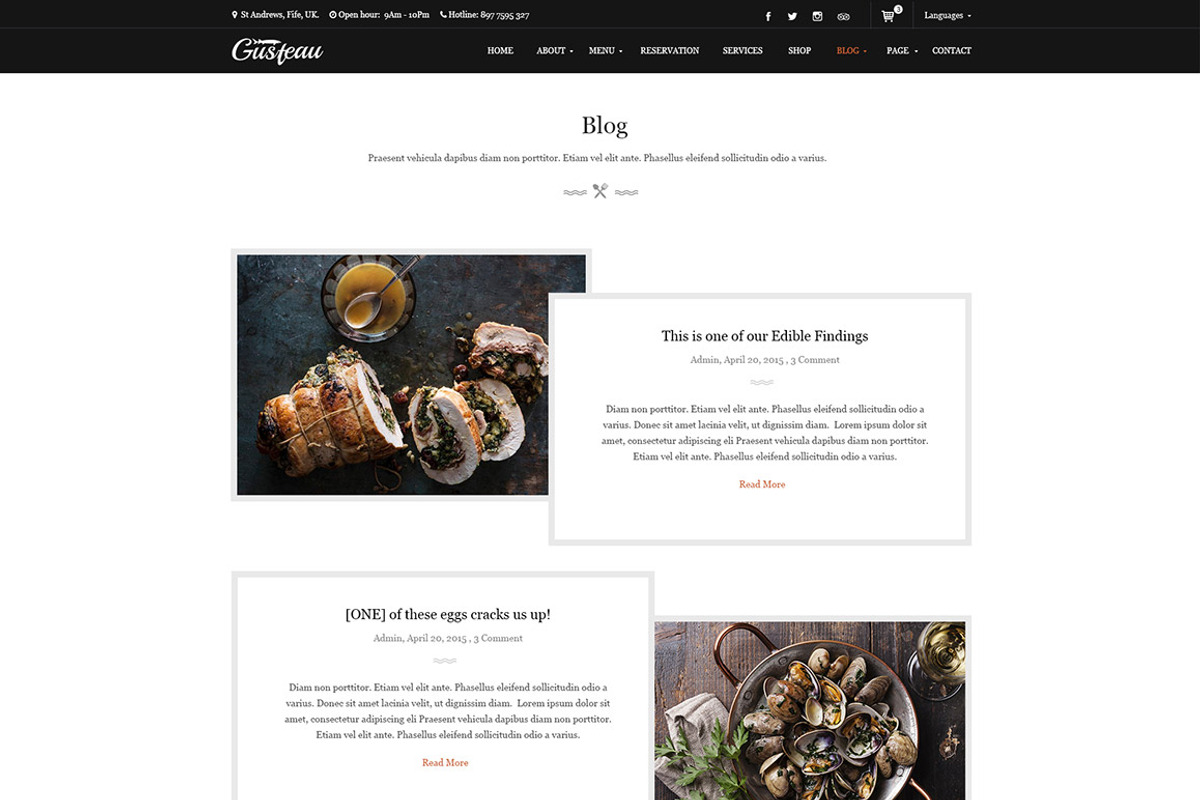 Gusteau - Elegant Food & Restaurant, a HTML Template by Digipieces (Photo 10 of 10)