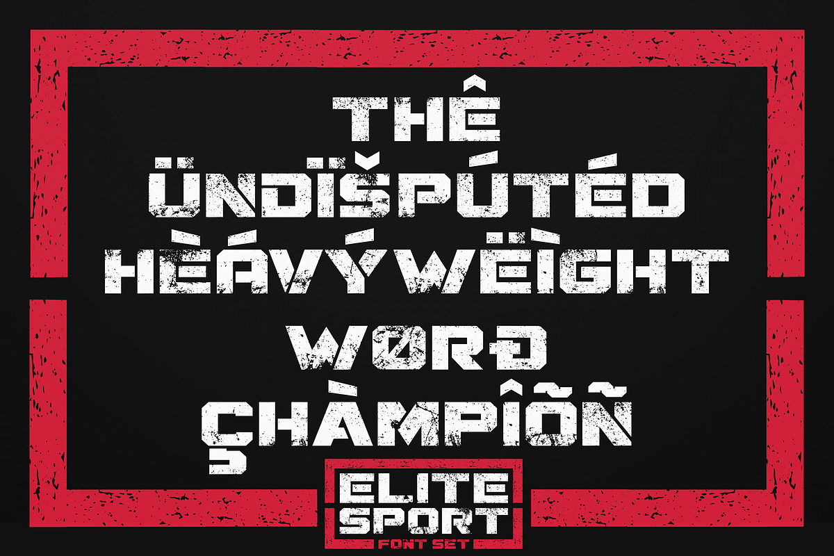 ELITE SPORT FONT SET, a Sans Serif Font by Alphabet Agency (Photo 13 of 13)