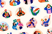 Labor Day Art, a Person Illustration by Prosymbols (Thumbnail 6 of 9)