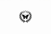 Rose Butterfly Wreath Silhouette —, an Illustration by Amazin_art (Thumbnail 11 of 25)