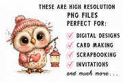 Whimsical Valentine Owl Clipart, an Illustration by Libby Wishes (Thumbnail 6 of 7)