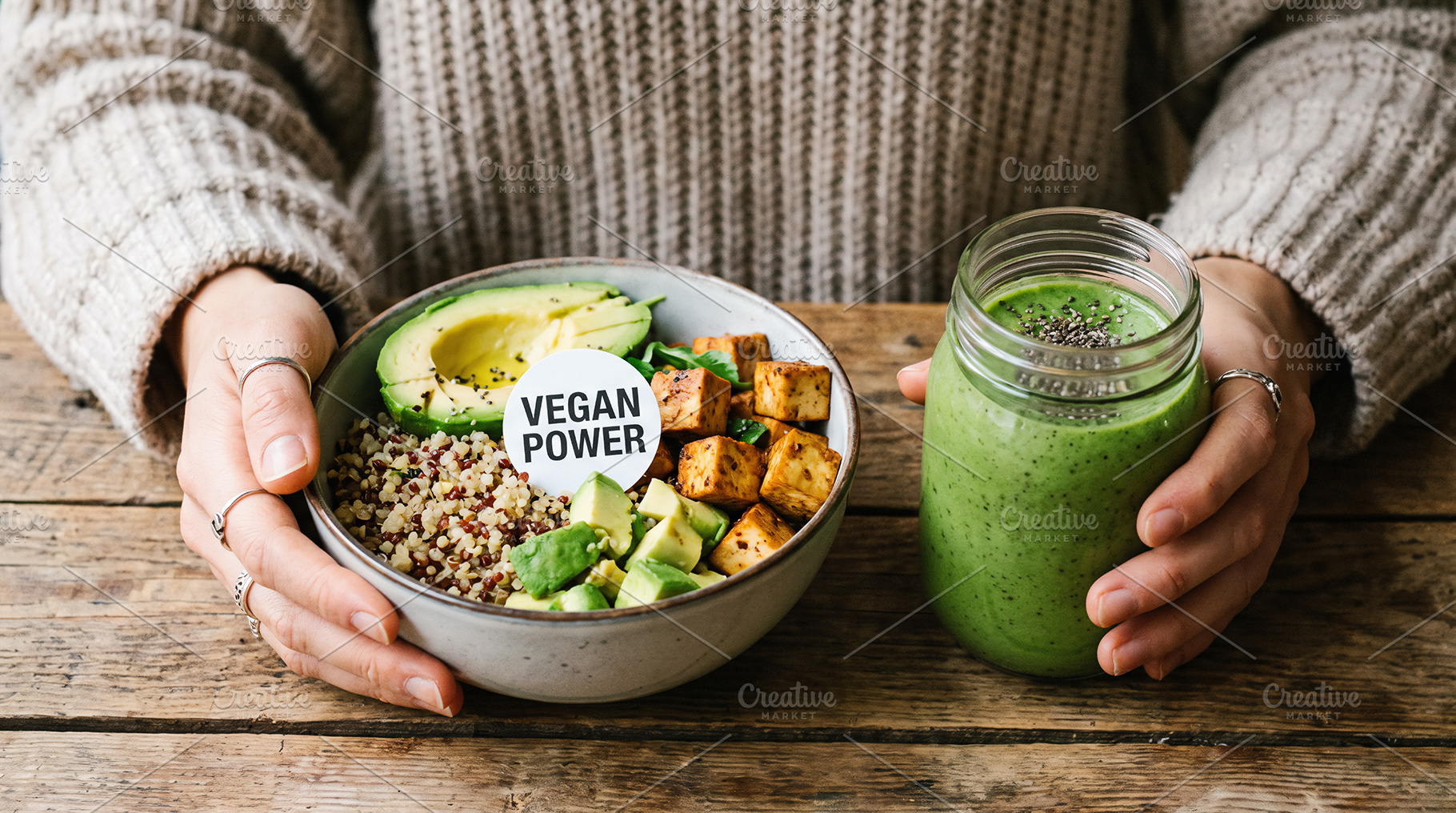 vegan, healthy food, a Person Photo by itakdalee