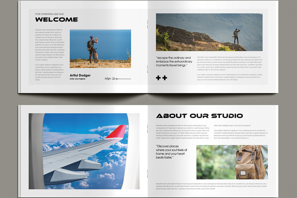 Elegant Travel Magazine Template preview 3
