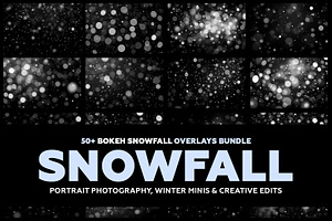 50+ Bokeh Snowfall Overlays