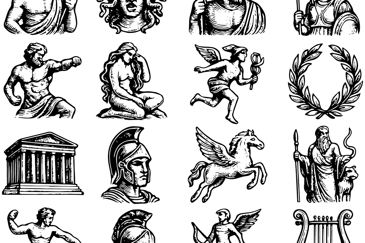 Greek Mythology Gods Collection, an Object Graphic by RT Studio (Photo 3 of 4)
