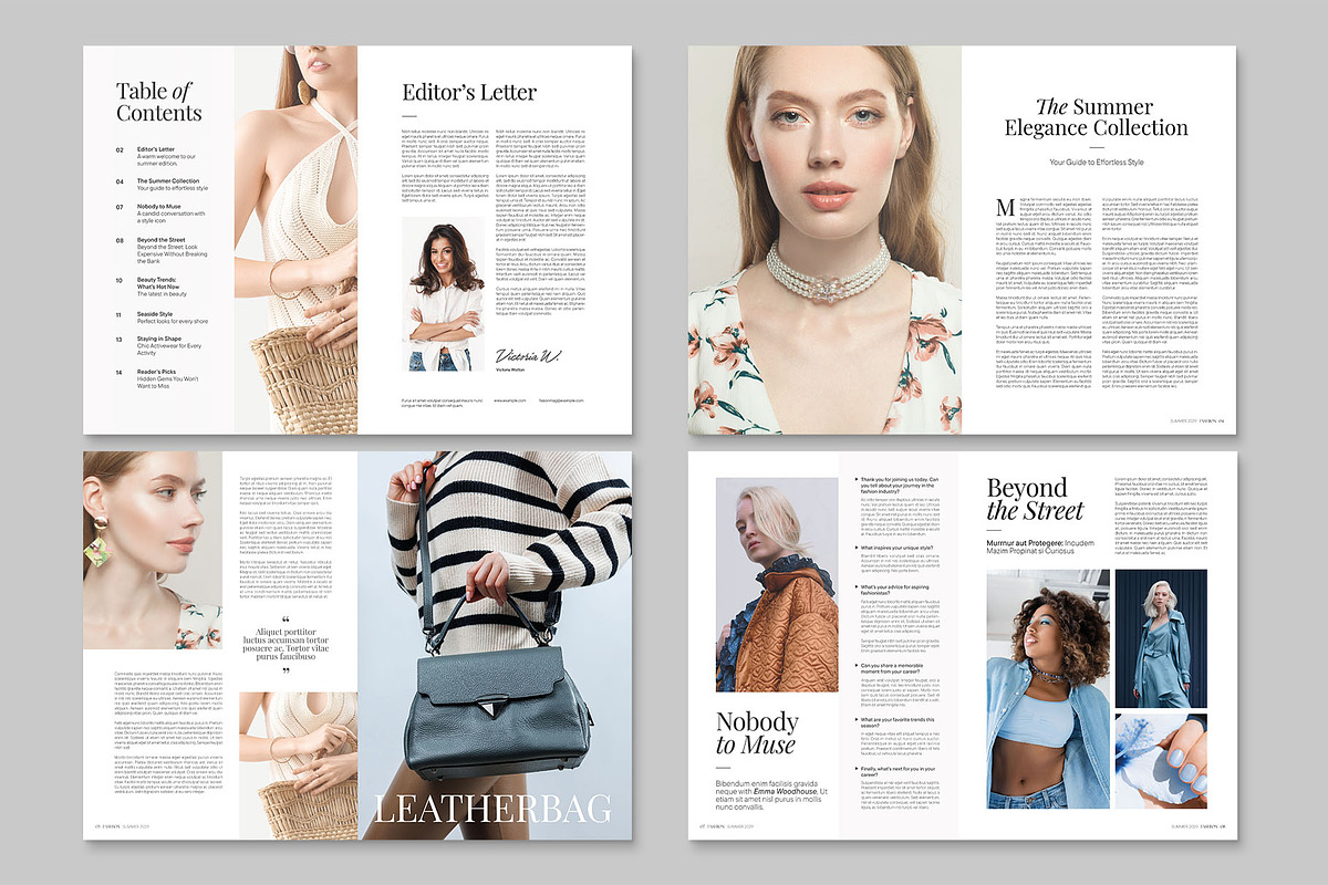 Fashion Magazine Template, a Magazine Template by BrandPacks (Photo 3 of 6)